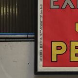 Poster linen original litho "Claim a coward" Henry Le Monnier 1925