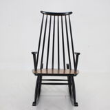 1960s Varjosen Puunjalostus Beech Rocking Chair, Finland