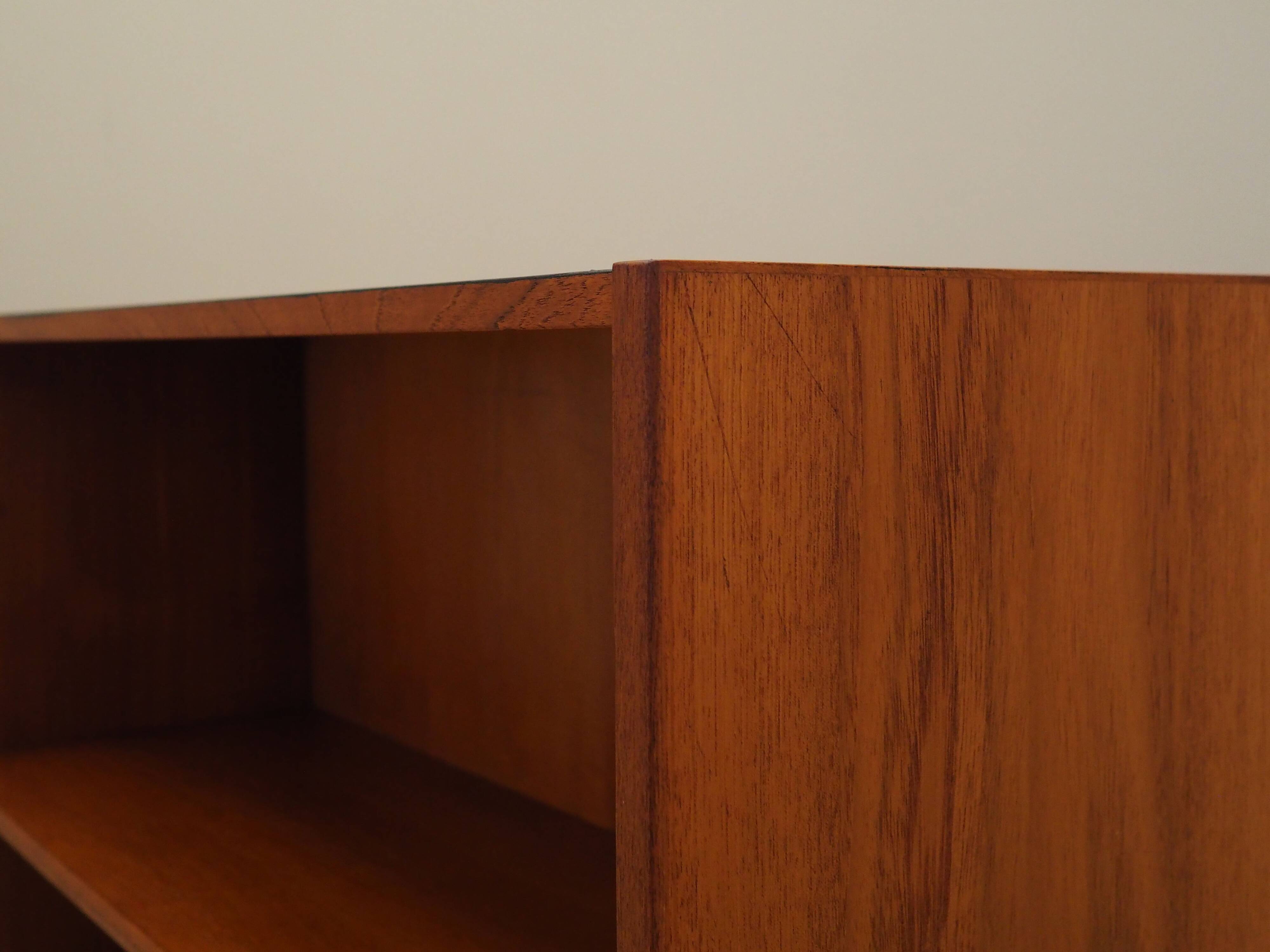 Teak bookcase, Danish design, 1970s, production: Denmark