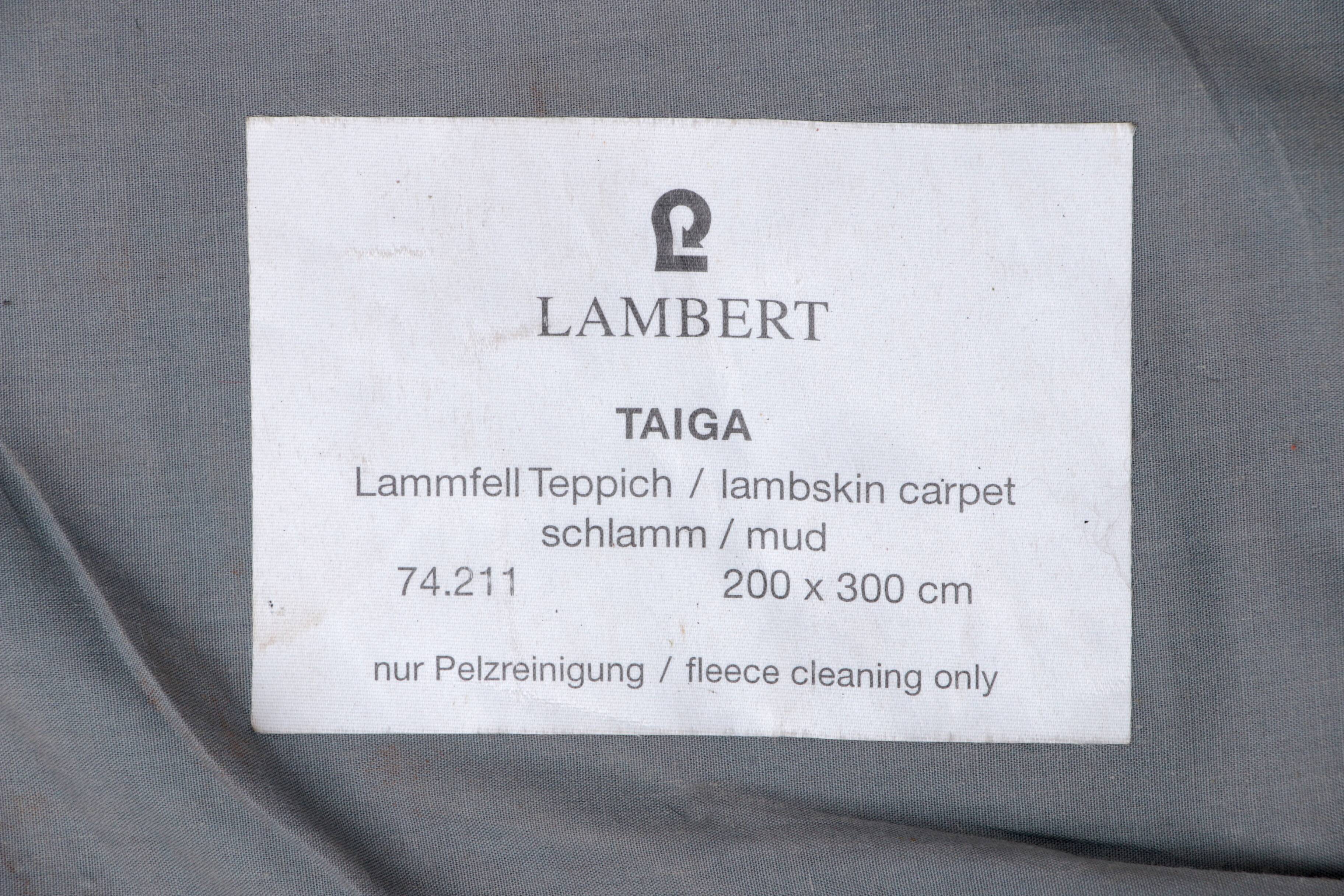 Lambswool rug brand Taiga Lambert, 1970 Germany