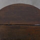 Tabouret anglais ancien à abattants, en chêne, datant du XVIIIe siècle