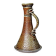 Vintage candlestick or soliflore in glazed stoneware signed Le Don.