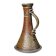 Vintage candlestick or soliflore in glazed stoneware signed Le Don.