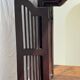 Dark brown wooden mirror with two baguettes H55 L40