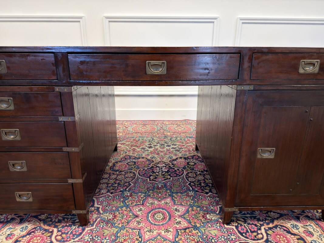 Classic English Campaign Style Desk Partnerdesk
