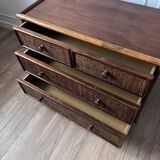 Rattan chest of drawers