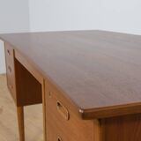 Mid-Century Freestanding Teak Desk, 1960s
