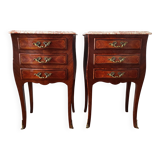 Paire de tables de chevet de style louis XV