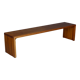 Vintage Scandinavian long pine bench. 1960s