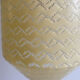 Hanging lamp yellow globe chiseled