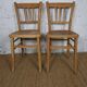 Paire de chaises bistrot Luterma bois brut