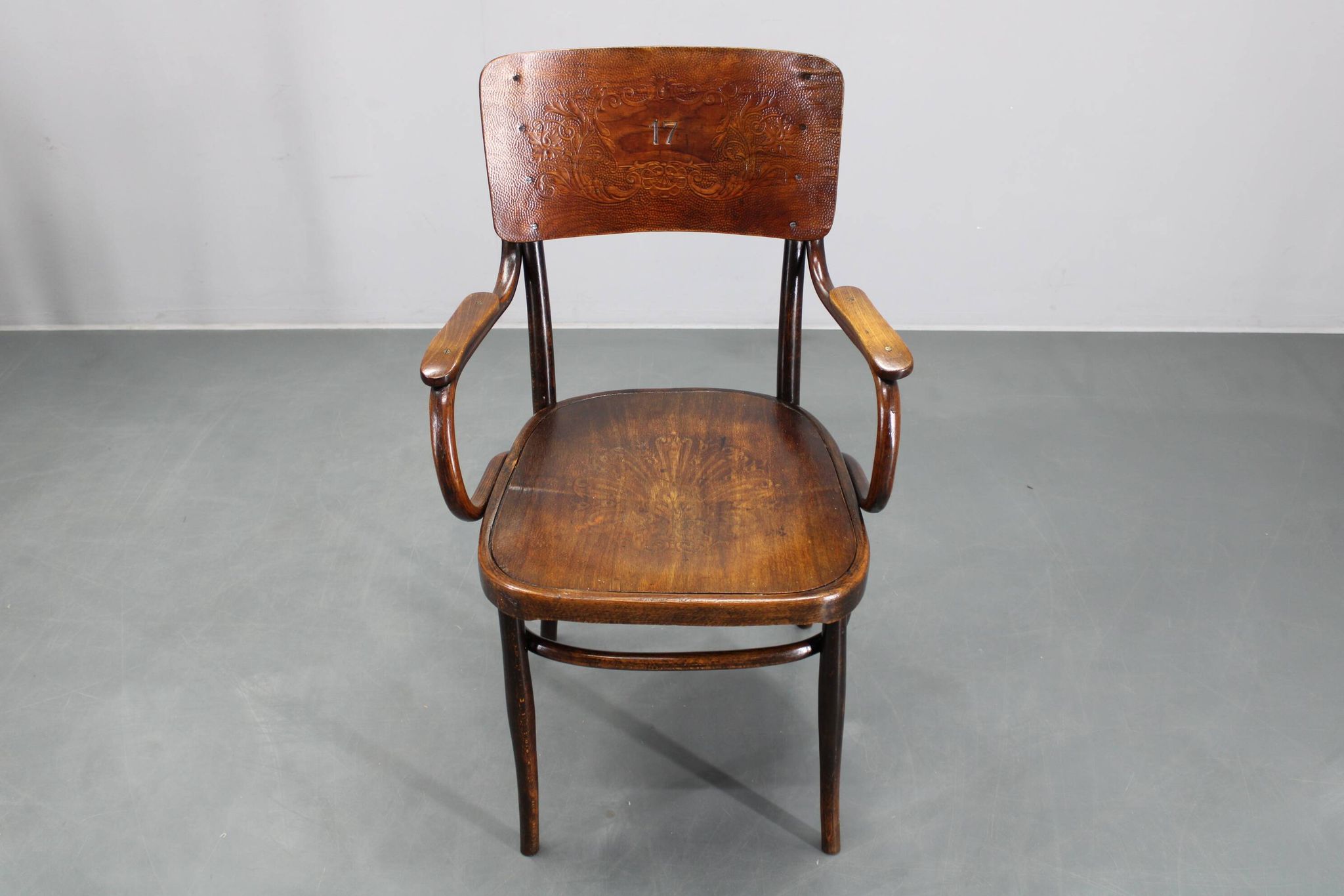 1940s Thonet beech chair no. 57, Czechoslovakia