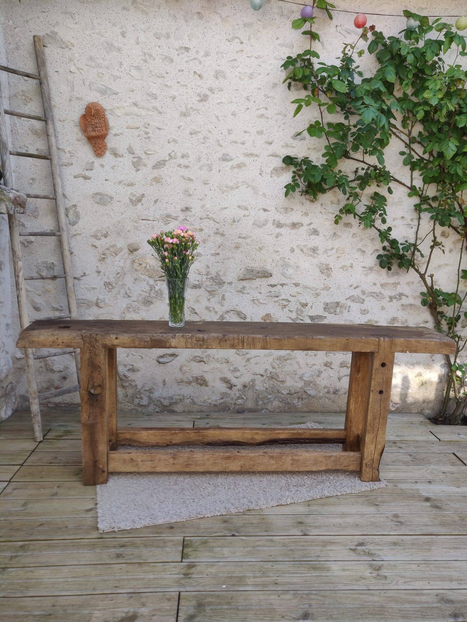 Oak workbench