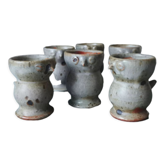 Enamelled stoneware chicks