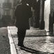 Original photo 90s, cobbled street man merchant
