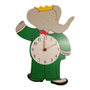 Pendule vintage enfant Babar par