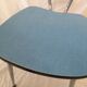 Blue formica chair
