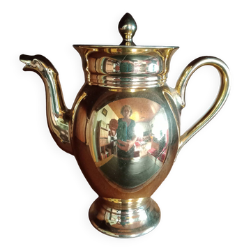 Verseuse à café bec chimère en porcelaine couverte de dorure, Delvaux paris