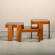 Gianfranco Frattini Nesting Tables in stained wood for Cassina and Meblo, 1