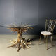 Gilt metal Coco Chanel dining table, 1960s