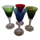 Verres colorés, en verre de Murano .