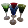 Verres colorés, en verre de Murano .