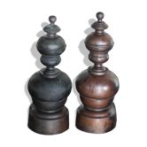 Vintage chenets, pair of chenets, fireplace accessory.