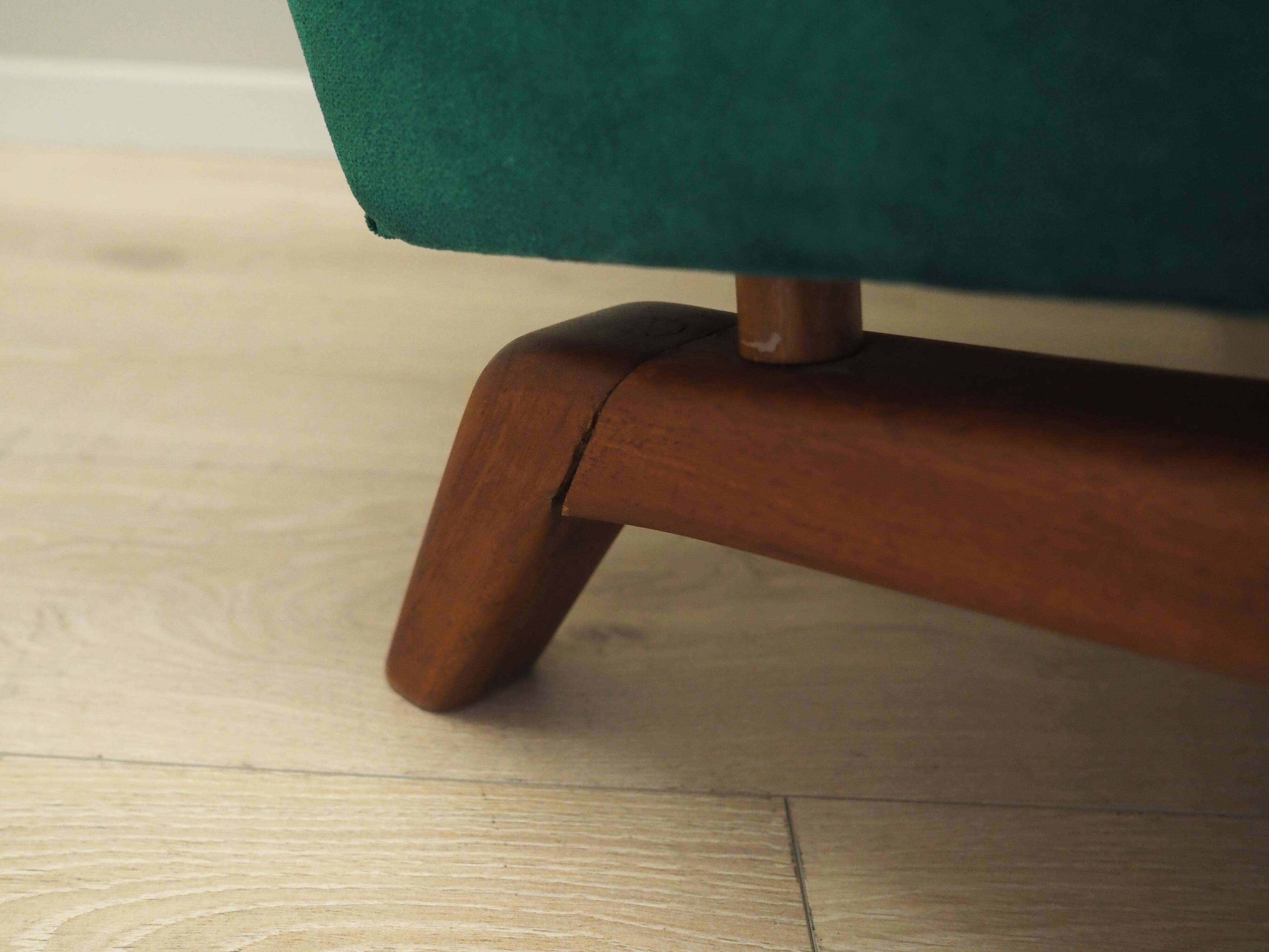 Green armchair, Danish design, 1970s, production: Denmark