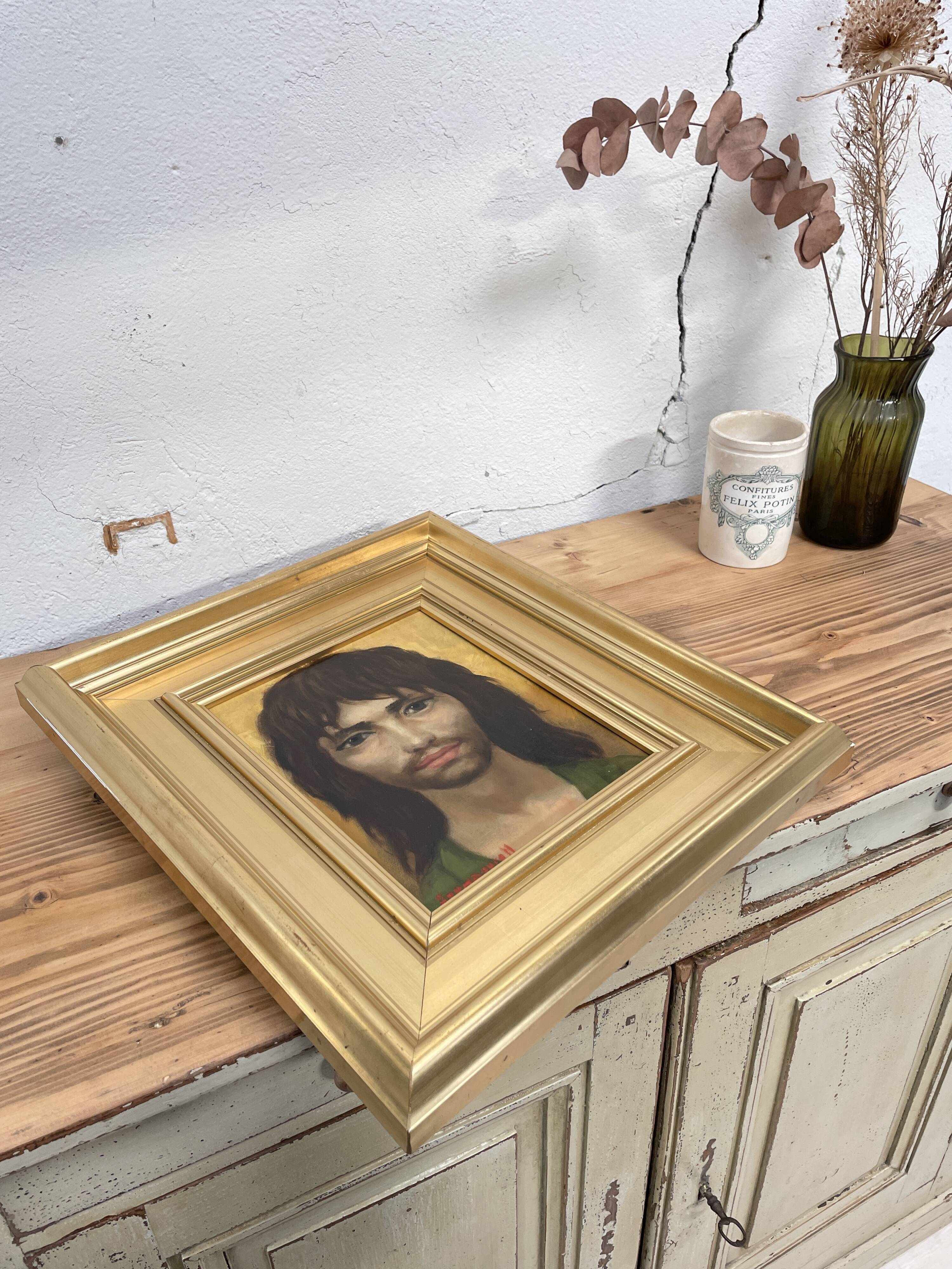 Oil portrait painting 'LE VAGABOND', after Anatola SOUNGOUROFF, circa 1977.