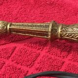 Chiseled copper lamp foot