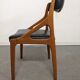 Series of 6 Scandinavian teak chairs from the 50s/60s