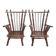 Pair of vintage brutalist armchairs from the 1970s.