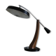 Fase black desk lamp from the 50s with reflector