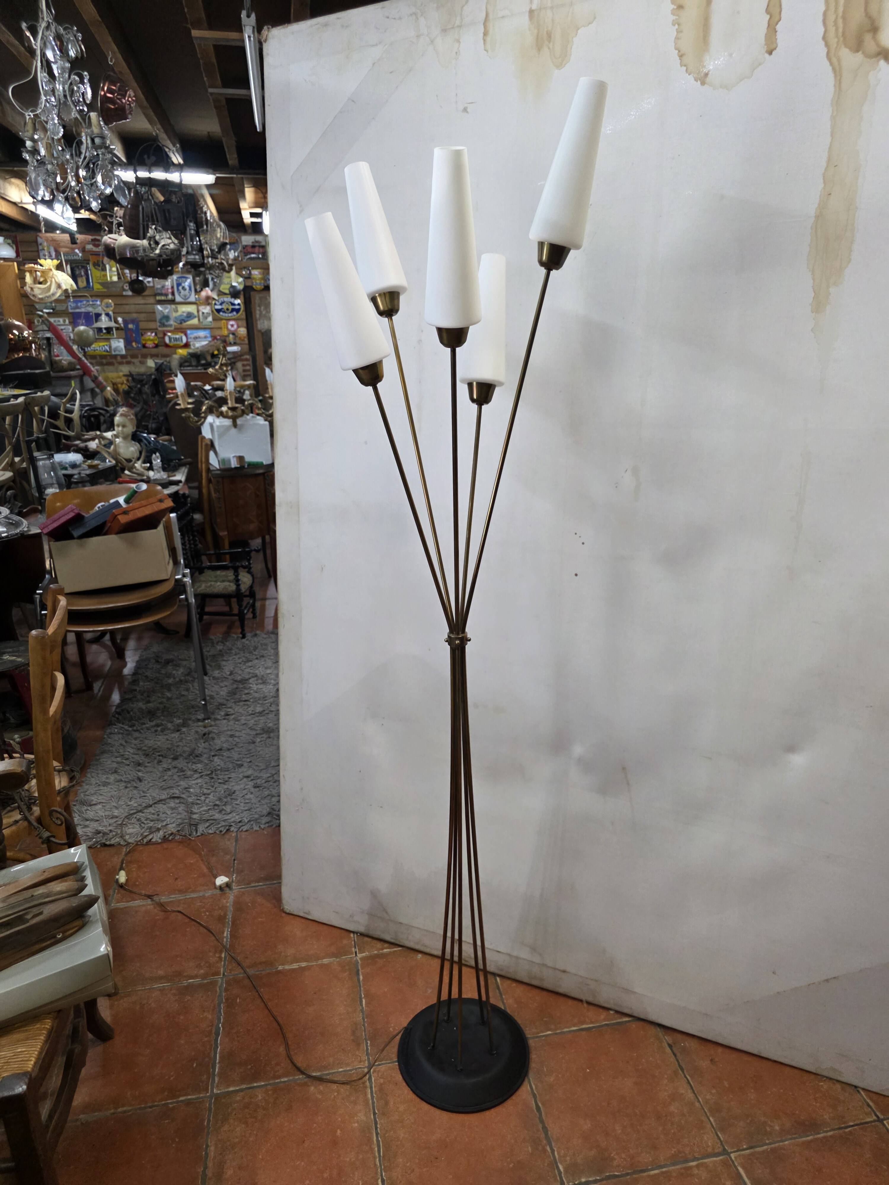 1960s five-light floor lamp
