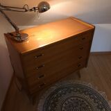 Commode scandinave pieds compas