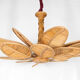 "Flower" chandelier in rattan