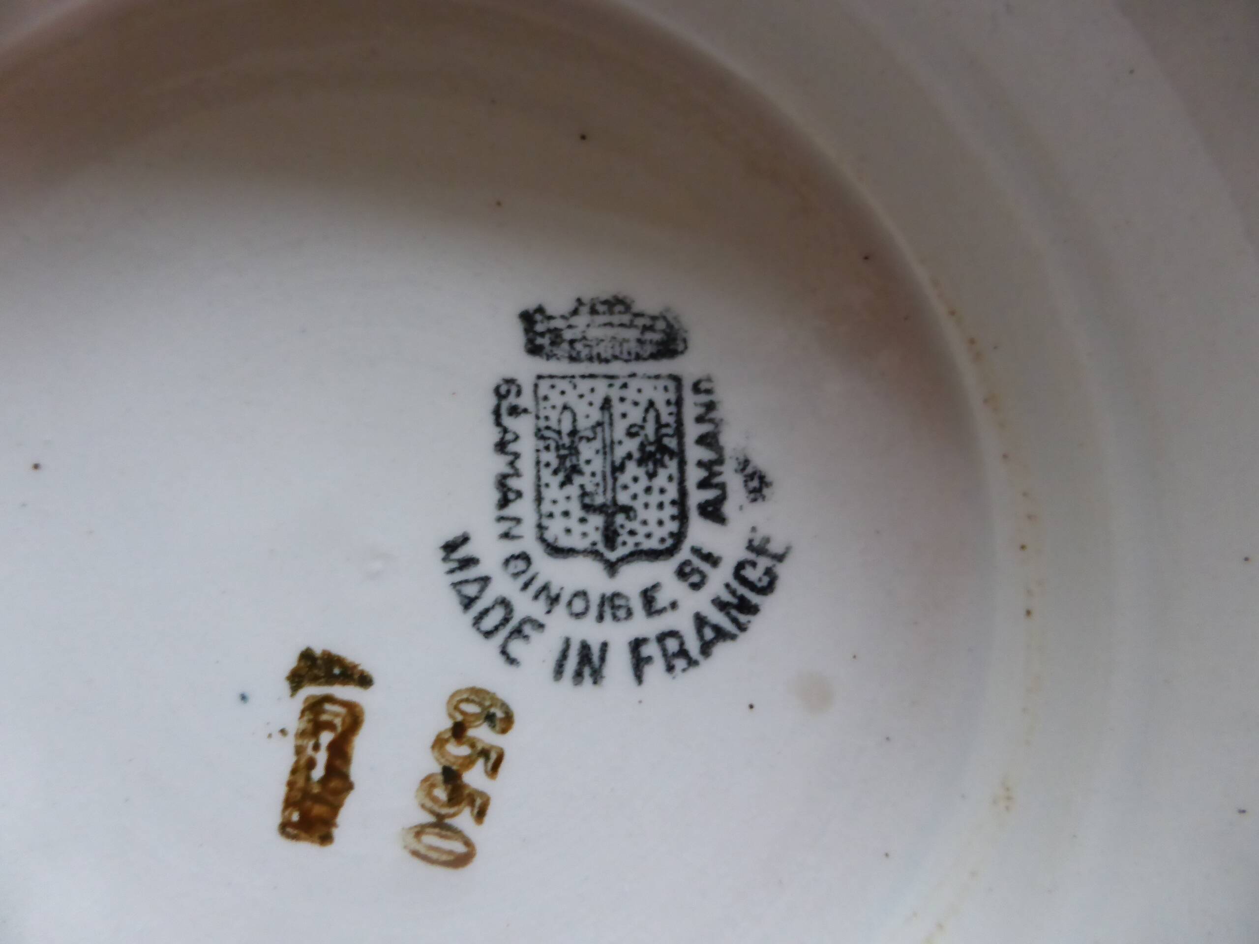 Dish servant on pedestal compote St Amand 200136