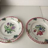 Longwy "head to head" plates