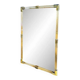 Grand Venetian Murano Glass Mirror with Twisted Torchon Frame