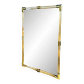 Grand miroir en verre de Murano vénitien avec cadre torsadé en torchon.