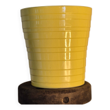 Yellow cachepot vase
