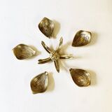 Brass flower ashtray