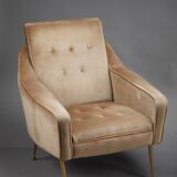Pair of velvet chairs from the 50s