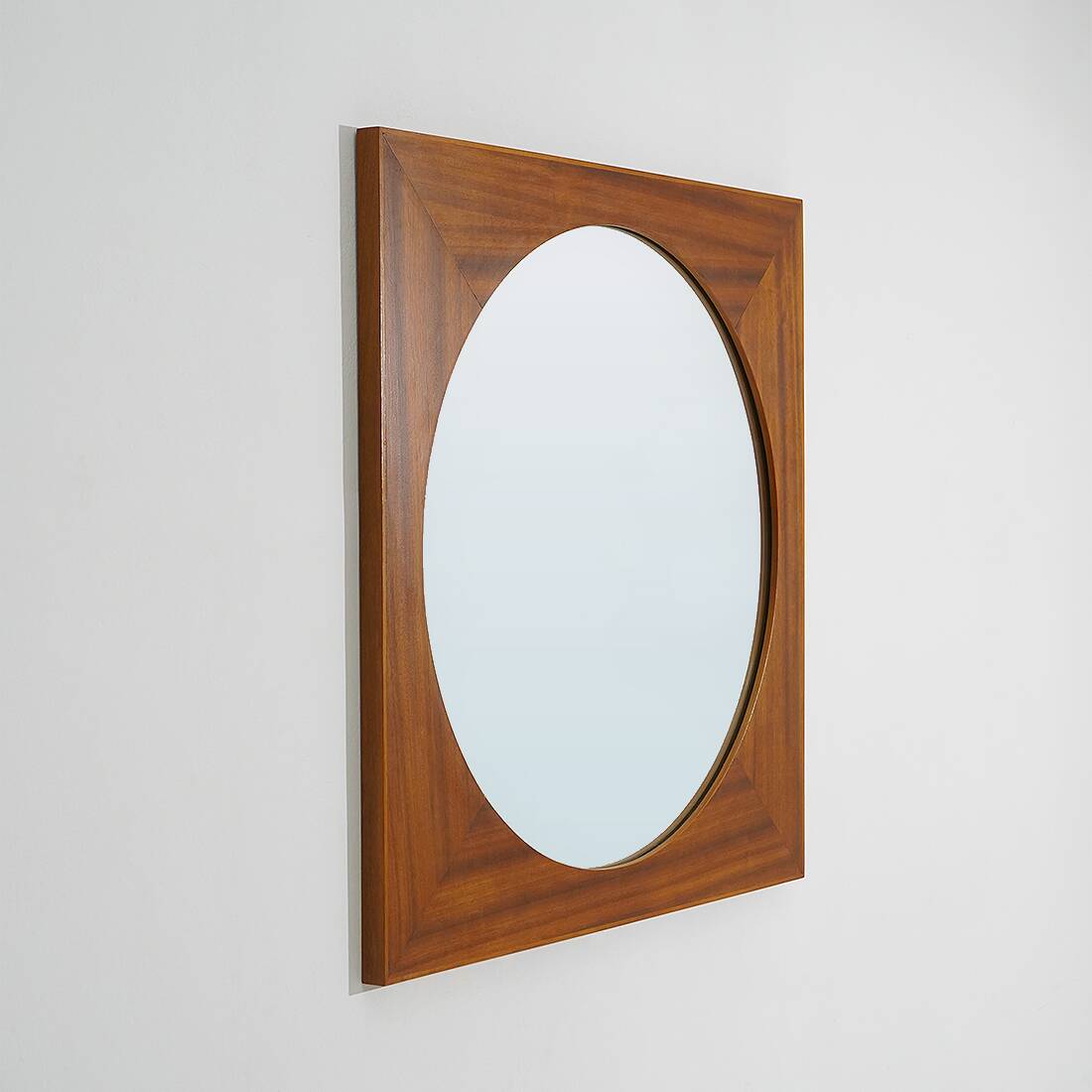 Teak wall mirror, 1960s