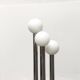 Vintage German floor lamp from the 1970s in glass and metal.