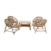 Vintage rattan lounge 1960