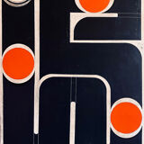 Olisch Table "Orange Mecanik" Bauhaus series