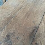 Solid oak campaign table