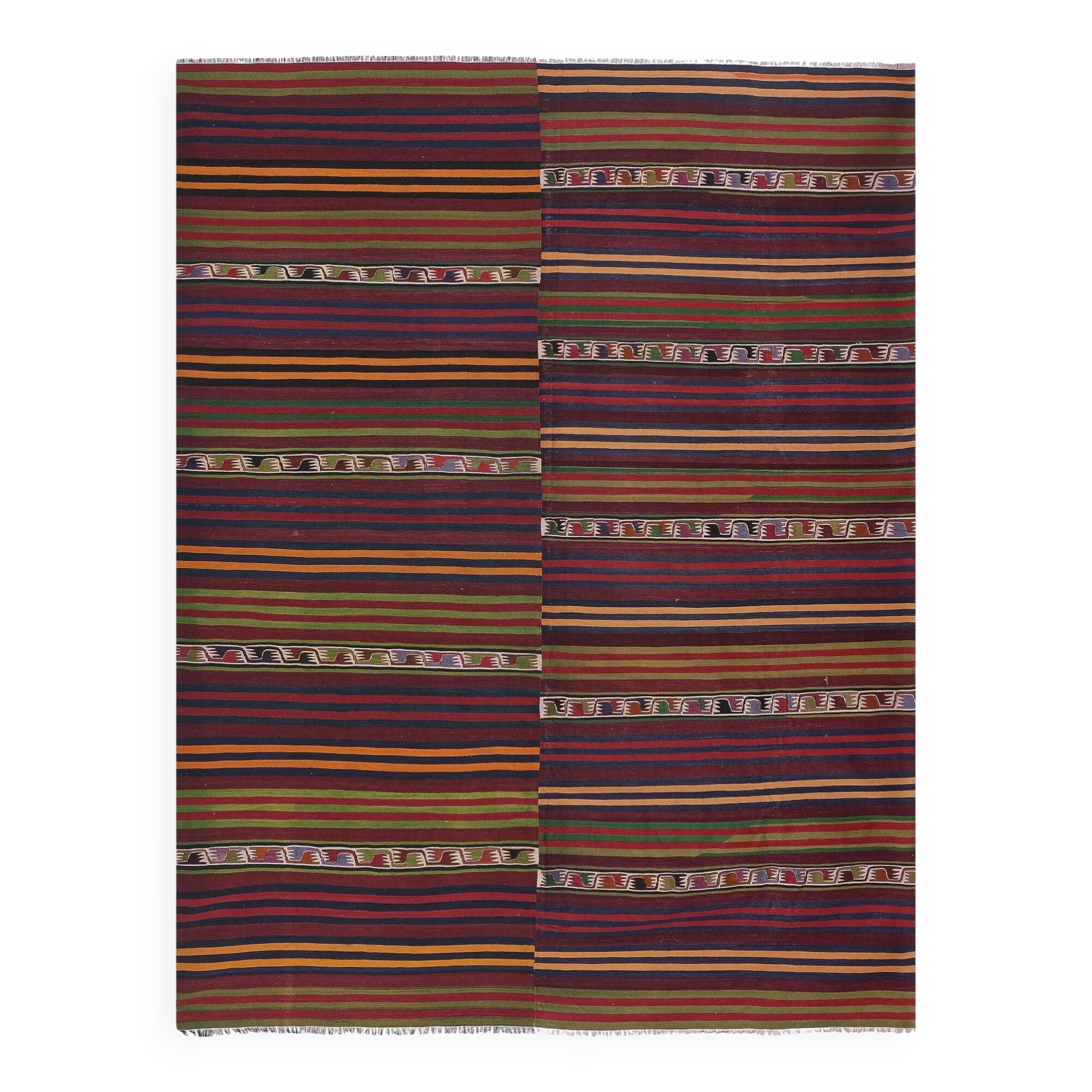 Tapis Kilim turc vintage tissé main