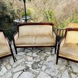 Mobilier de salon en Acajou Massif D’époque Empire